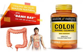 Mason Natural Colon Herbal Cleanser – Lựa chọn hoàn hảo cho những người đang gặp vấn đề về đại tràng